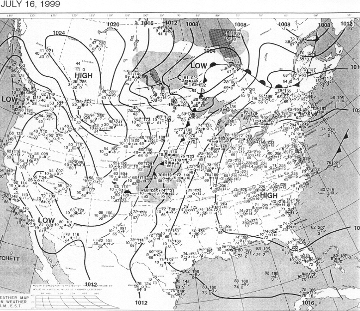 surface map US
