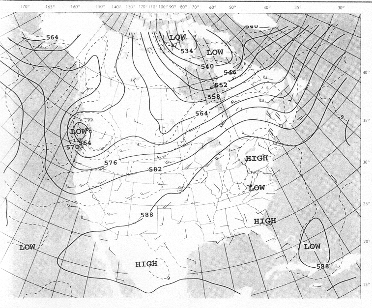 500 mb July 16, 1999